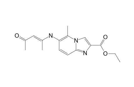 ETHYL-6-[4-(PENT-3-EN-2-ONE)-YL]-AMINO-5-METHYLIMIDAZO-[1,2-A]-PYRIDINE-2-CARBOXYLATE