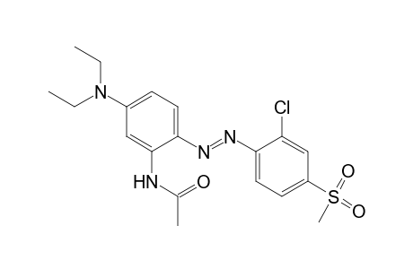 Acetamide, N-[2-[[2-chloro-4-(methylsulfonyl)phenyl]azo]-5-(diethylamino)phenyl]-