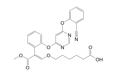 6-((E)-2-(Methoxycarbonyl)-2-(2-(6-(2-cyanophenoxy)pyrimidin-4-yloxy)phenyl)vinyloxy)hexanoic acid