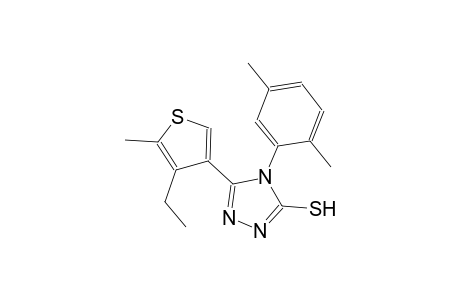 4-(2,5-dimethylphenyl)-5-(4-ethyl-5-methyl-3-thienyl)-4H-1,2,4-triazole-3-thiol