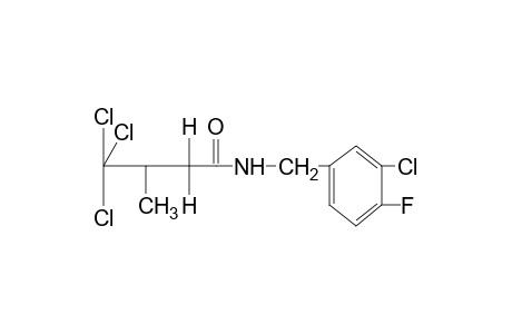 N-(3-chloro-4-fluorobenzyl)-3-methyl-4,4,4-trichlorobutyramide