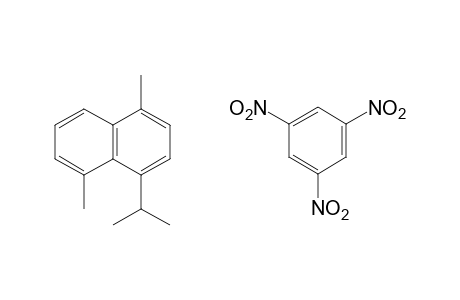 1,5-dimethyl-4-isopropylnaphthalene, compound with 1,3,5-trinitrobenzene
