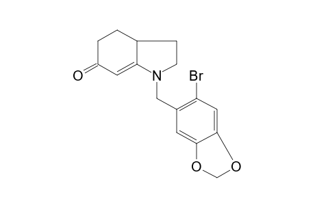 1-(6-bromopiperonyl)-4,5-dihydro-6(3aH)-indolinone