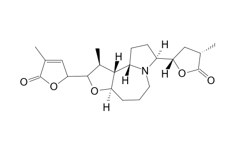 STEMOCOCHININ;3-METHYL-5-[(2Z,3AR)-1T-METHYL-8T-[(2S)-4C-METHYL-5-OXO-TETRAHYDROFURAN-2R-YL]-(3AR,10AT,10BT)-DECAHYDRO-2H-FURO-[3,2-C]-PYRROLO-[1,2