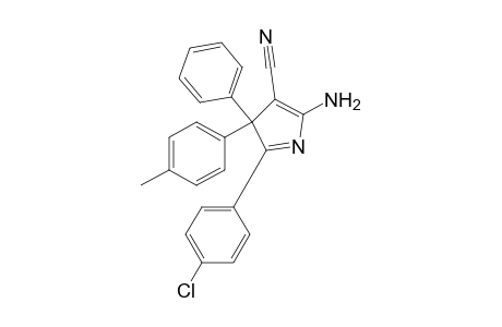 2-Amino-5-(4-chlorophenyl)-4-phenyl-4-(4-methyphenyl)-4H-pyrrole-3-carbonitrile