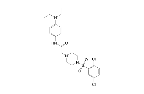 1-piperazineacetamide, 4-[(2,5-dichlorophenyl)sulfonyl]-N-[4-(diethylamino)phenyl]-