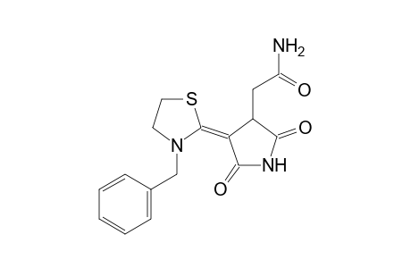 (Z)-4-(3-BENZYLTHIAZOLIDIN-2-YLIDENE)-2,5-DIOXOPYRROLIDINE-3-ACETAMIDE