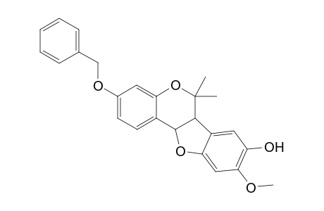 3-(benzyloxy)-9-methoxy-6,6-dimethyl-6a,11a-dihydro-6H-[1]benzofuro[3,2-c]chromen-8-ol