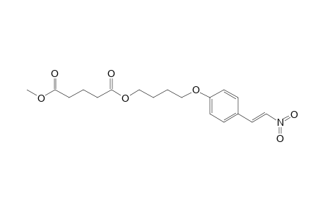 METHYL-4-[4-[(E)-2-NITROETHENYL]-PHENYLOXY]-BUTYL-PENTANEDIOATE