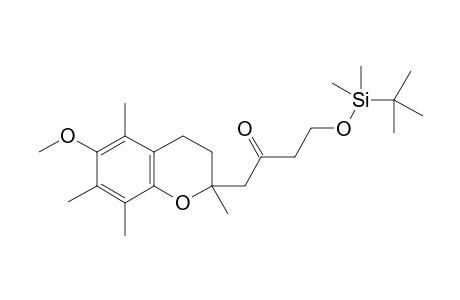 4-((Tert-butyldimethylsilyl)oxy)-1-(6-methoxy-2,5,7,8-tetramethyl-chroman-2-yl)butan-2-one