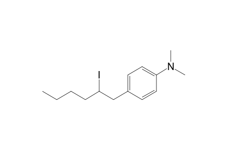 4-(2-iodanylhexyl)-N,N-dimethyl-aniline