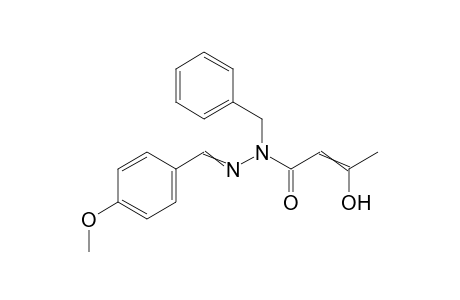 N-benzyl-3-hydroxy-N-[(4-methoxyphenyl)methyleneamino]but-2-enamide