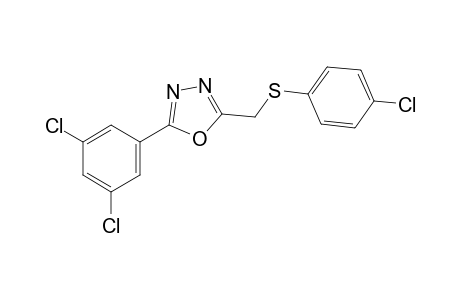 2-{[(p-chlorophenyl)thio]methyl}-5-(3,5-dichlorophenyl)-1,3,4-oxadiazole