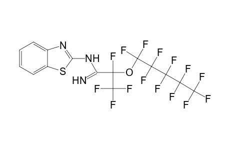 N-(2-benzothiazolyl)-perfluoro-2-pentoxypropaneimidoamide