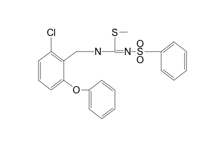 3-(2-chloro-6-phenoxybenzyl)-2-methyl-1-(phenylsulfonyl)-2-thiopseudourea