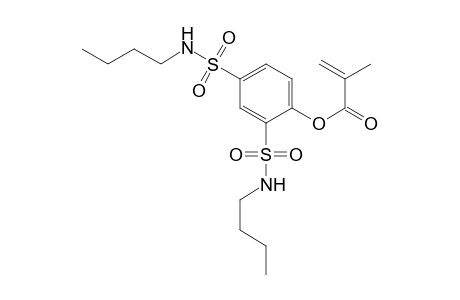 2-Propenoic acid, 2-methyl-, 2,4-bis[(butylamino)sulfonyl]phenyl ester