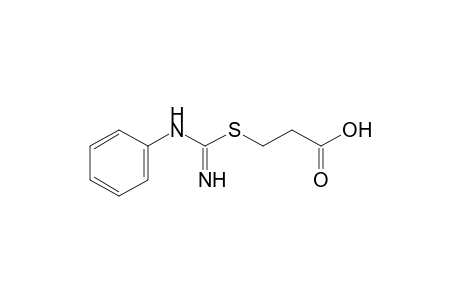 3-[(N-phenylamidino)thio]propionic acid