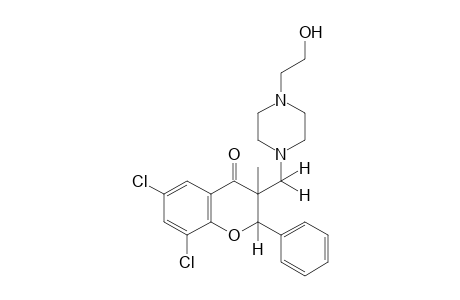6,8-dichloro-3-{[4-(2-hydroxyethyl)-1-piperazinyl]methyl}-3-methylflavanone