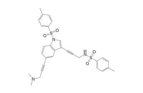 N-[3-[5-[3-(dimethylamino)prop-1-ynyl]-1-(4-methylphenyl)sulfonyl-3-indolyl]prop-2-ynyl]-4-methylbenzenesulfonamide