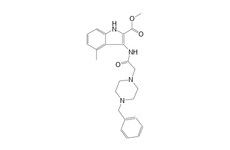 methyl 3-{[(4-benzyl-1-piperazinyl)acetyl]amino}-4-methyl-1H-indole-2-carboxylate