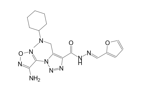 1-(4-amino-1,2,5-oxadiazol-3-yl)-5-{[cyclohexyl(methyl)amino]methyl}-N'-[(E)-2-furylmethylidene]-1H-1,2,3-triazole-4-carbohydrazide