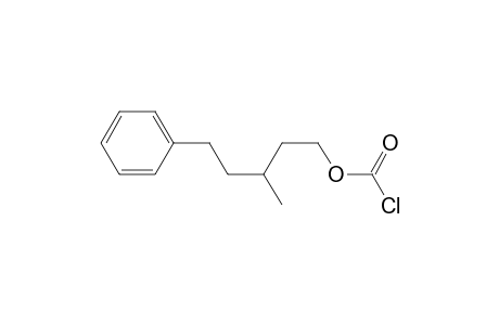 3-Methyl-5-phenylpentyl carbonochloridate