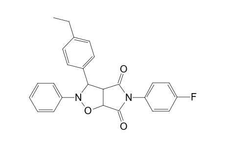 2H-Pyrrolo[3,4-d]isoxazole-4,6(3H,5H)-dione, 3-(4-ethylphenyl)-5-(4-fluorophenyl)dihydro-2-phenyl-