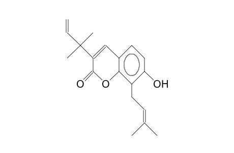 3-(1,1-Dimethyl-allyl)-osthenol