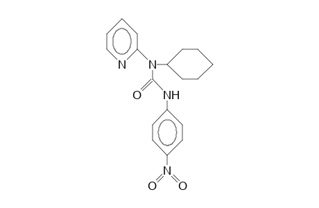 N-CYCLOHEXYL-N-(PYRIDIN-2-YL)-N'-(4-NITROPHENYL)-UREA