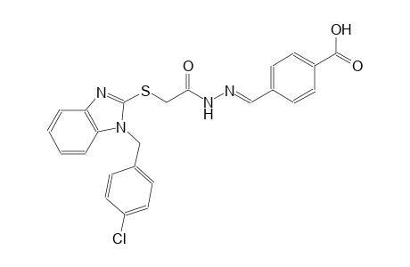 benzoic acid, 4-[(E)-[[[[1-[(4-chlorophenyl)methyl]-1H-benzimidazol-2-yl]thio]acetyl]hydrazono]methyl]-