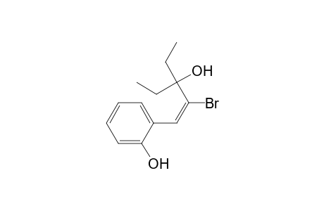 (E)-2-Bromo-1-(o-hydroxyphenyl)-3-ethylpent-1-en-3-ol