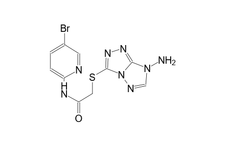 2-[(7-amino-7H-[1,2,4]triazolo[4,3-b][1,2,4]triazol-3-yl)sulfanyl]-N-(5-bromo-2-pyridinyl)acetamide