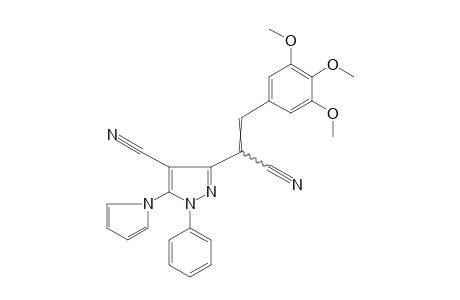 4-CYANO-1-PHENYL-5-(PYRROL-1-YL)-alpha-(3,4,5-TRIMETHOXYBENZYLIDENE)PYRAZOLE-3-ACETONITRILE