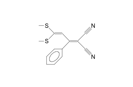 2-CYANO-3-PHENYL-5,5-BIS-(METHYLTHIO)-PENTA-2,4-DIENENITRILE