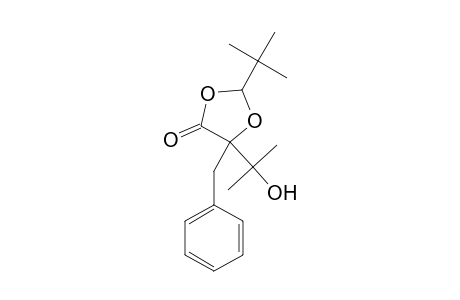 1,3-Dioxolan-4-one, 2-(t-butyl)-5-benzyl-5-(1-hydroxy-1-methylethyl)-