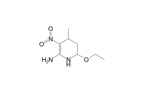 6-Amino-2-ethoxy-4-methyl-5-nitro-1,2,3,4-tetrahydropyridine