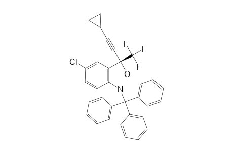 5-CHLORO-ALPHA-(CYCLOPROPYLETHYNYL)-2-[(TRIPHENYLMETHYL)-AMINO]-ALPHA-(TRIFLUOROMETHYL)-BENZENEMETHANOL