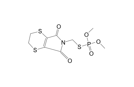 5,6-dihydro-N-(mercaptomethyl)-p-dithiin-2,3-dicarboximide, S-ester with O,O-dimethyl phosphorothioate