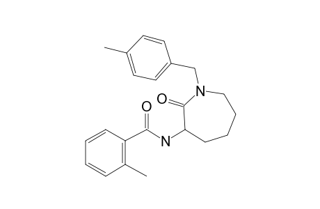 2-Methyl-N-[1-(4-methylbenzyl)-2-oxoazepan-3-yl]benzamide