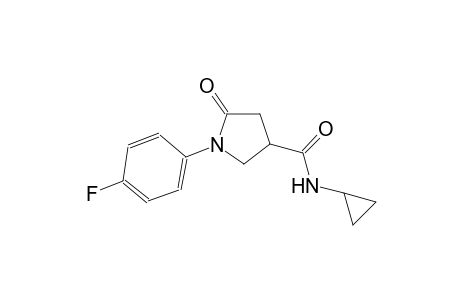 N-cyclopropyl-1-(4-fluorophenyl)-5-oxo-3-pyrrolidinecarboxamide