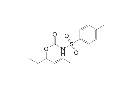 (E)-hex-4-en-3-yl tosylcarbamate