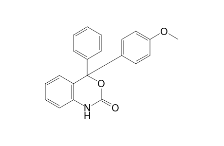 1,4-dihydro-4-(p-methoxyphenyl)-4-phenyl-2H-3,1-benzoxazin-2-one