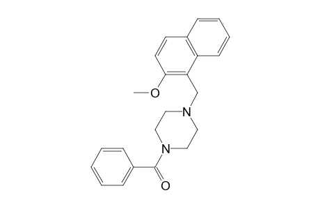 1-Benzoyl-4-[(2-methoxy-1-naphthyl)methyl]piperazine