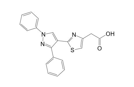 2-[2-(1,3-diphenyl-4-pyrazolyl)-4-thiazolyl]acetic acid