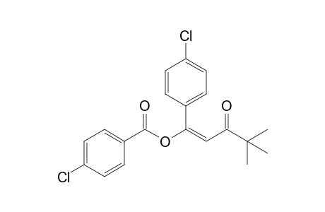 1-(4-Chlorophenyl)-4,4-dimethyl-3-oxopent-1-en-1-yl 4-chlorobenzoate