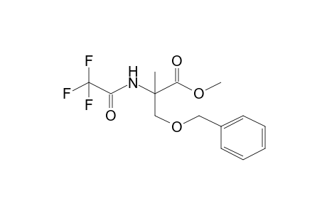 Methyl 3-(benzyloxy)-2-methyl-2-[(trifluoroacetyl)amino]propanoate