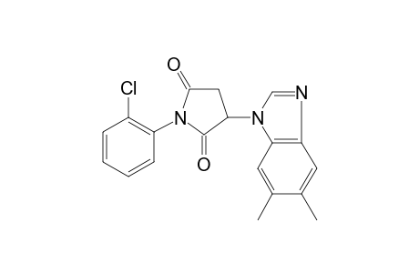 1-(2-Chlorophenyl)-3-(5,6-dimethyl-1-benzimidazolyl)pyrrolidine-2,5-dione