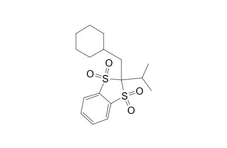 1,3-Benzodithiole, 2-(cyclohexylmethyl)-2-(1-methylethyl)-, 1,1,3,3-tetraoxide