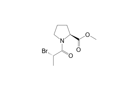 (2S)-1-[(2S)-2-bromopropanoyl]pyrrolidine-2-carboxylic acid methyl ester