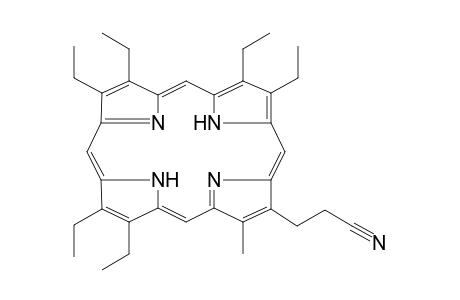 3-(7,8,12,13,17,18-Hexaethyl-3-methyl-22,24-dihydro-porphin-2-yl)-propionitrile